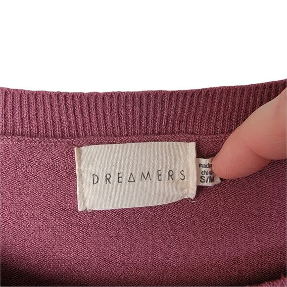 Dreamer Womens Mauve/ Dusty Rose Oversized Sweater Size Sm/Med - Picture 3 of 6